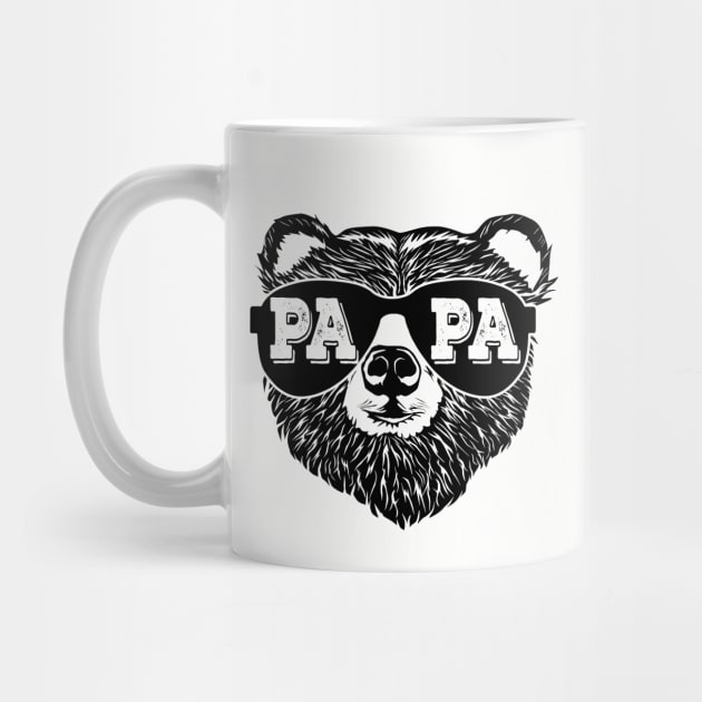 Retro Papa Bear New Dad Father's Day Daddy Birthday Family by SilverLake